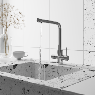 Смеситель для кухни Paini Primavera PRCR6433VEB90 с подводом для фильтра хром